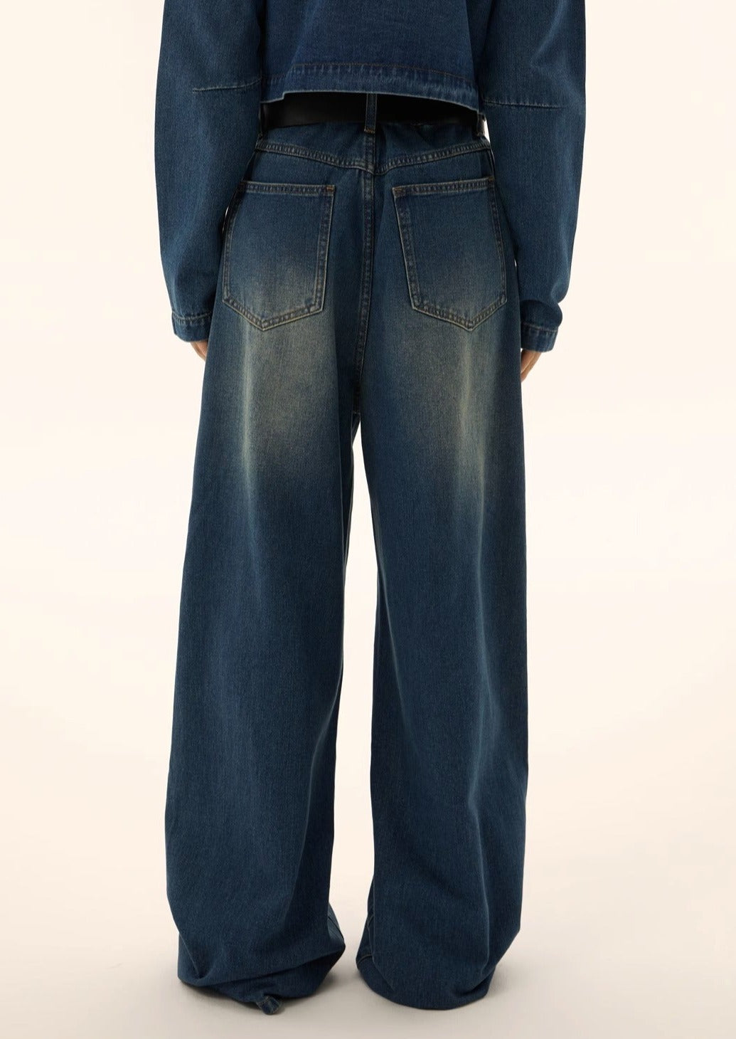 EZEK&STUDIO American Retro Wide Tide Jeans
