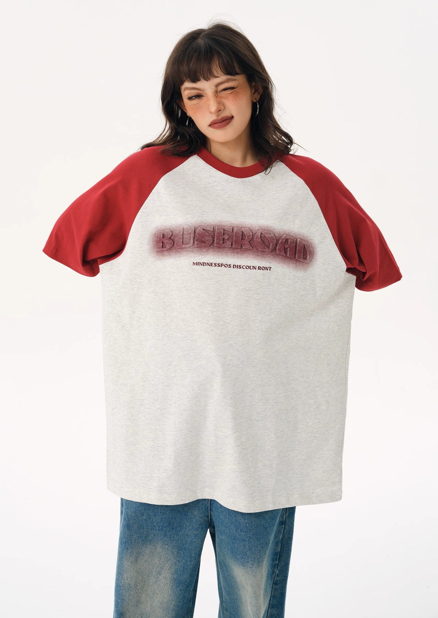 EZEK&STUDIO Blurred Style Raglan T-shirt