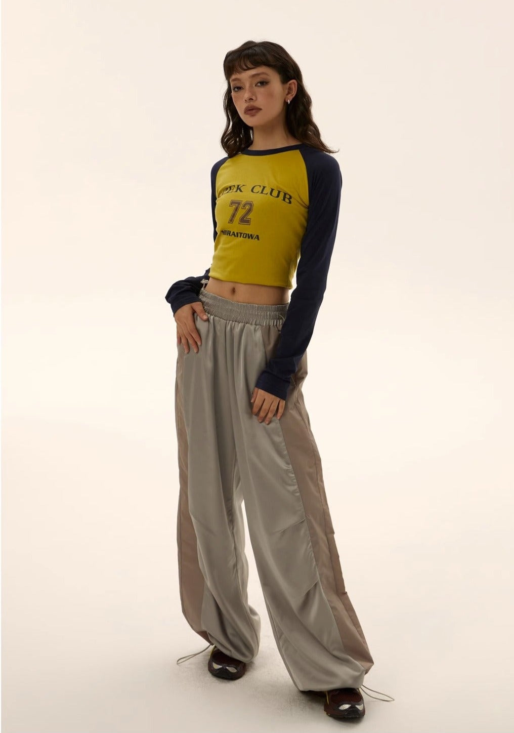 EZEK&STUDIO Spicy Tide Long-Sleeved T-shirt