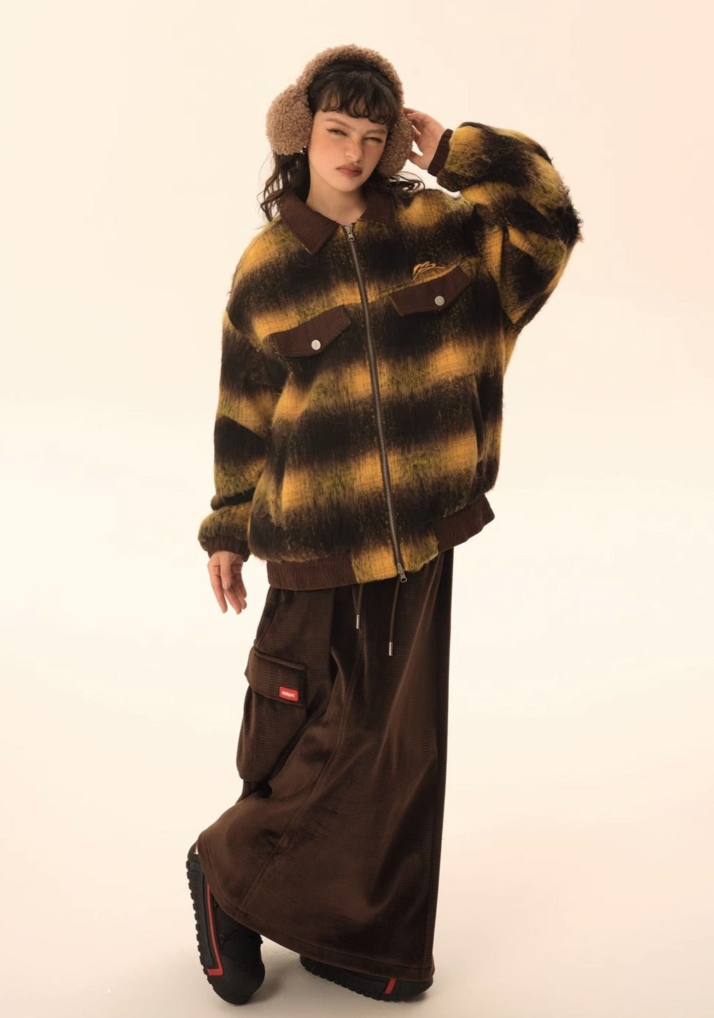 EZEK&STUDIO Vintage Fall Loose Jacket