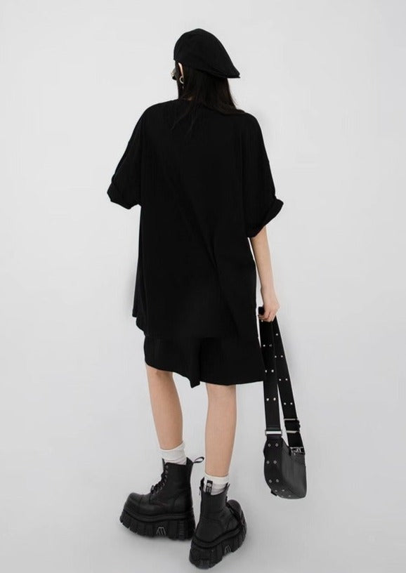 EZEK&STUDIO Oversize Design Short Sleeve T-shirt