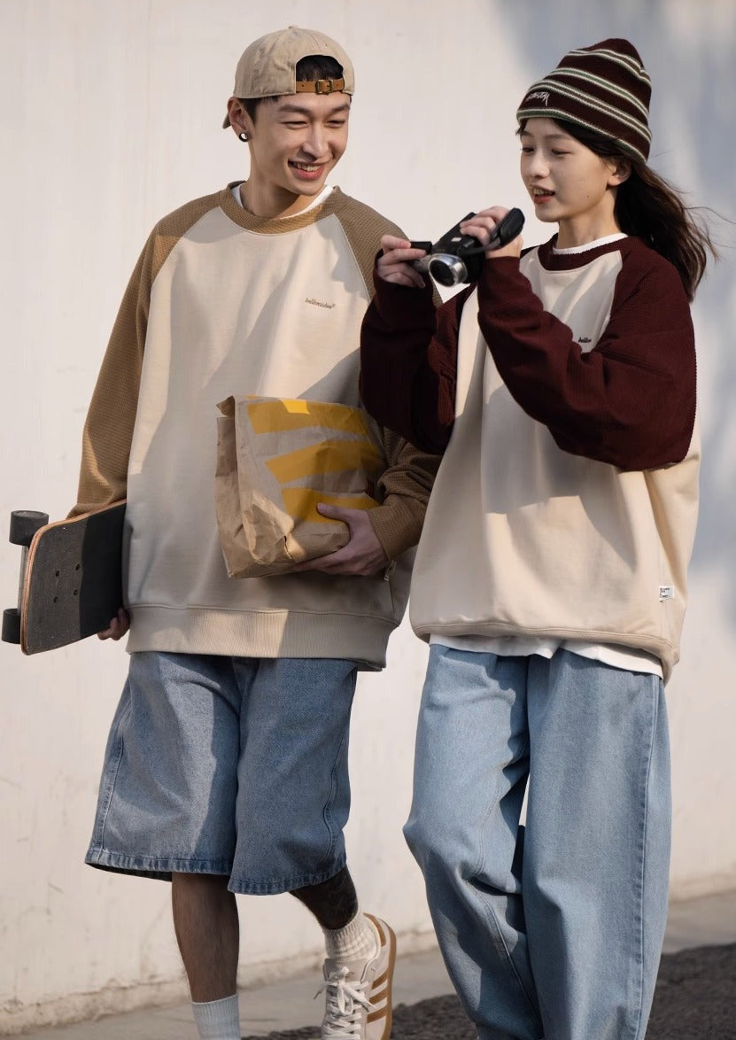 BELLKENIDE Collision Color Retro Long Sleeve