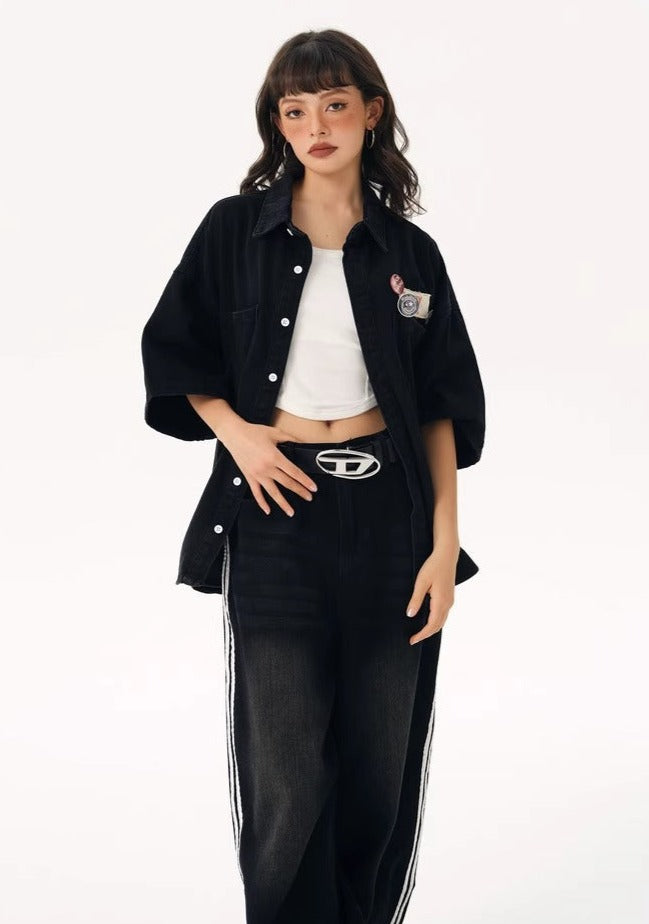 EZEK&STUDIO American Retro Wash Old jeans