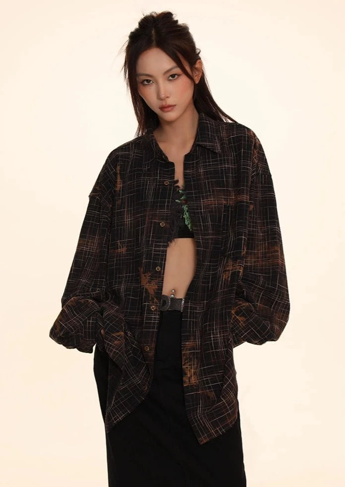 DONOTTAG American retro long-sleeved shirt