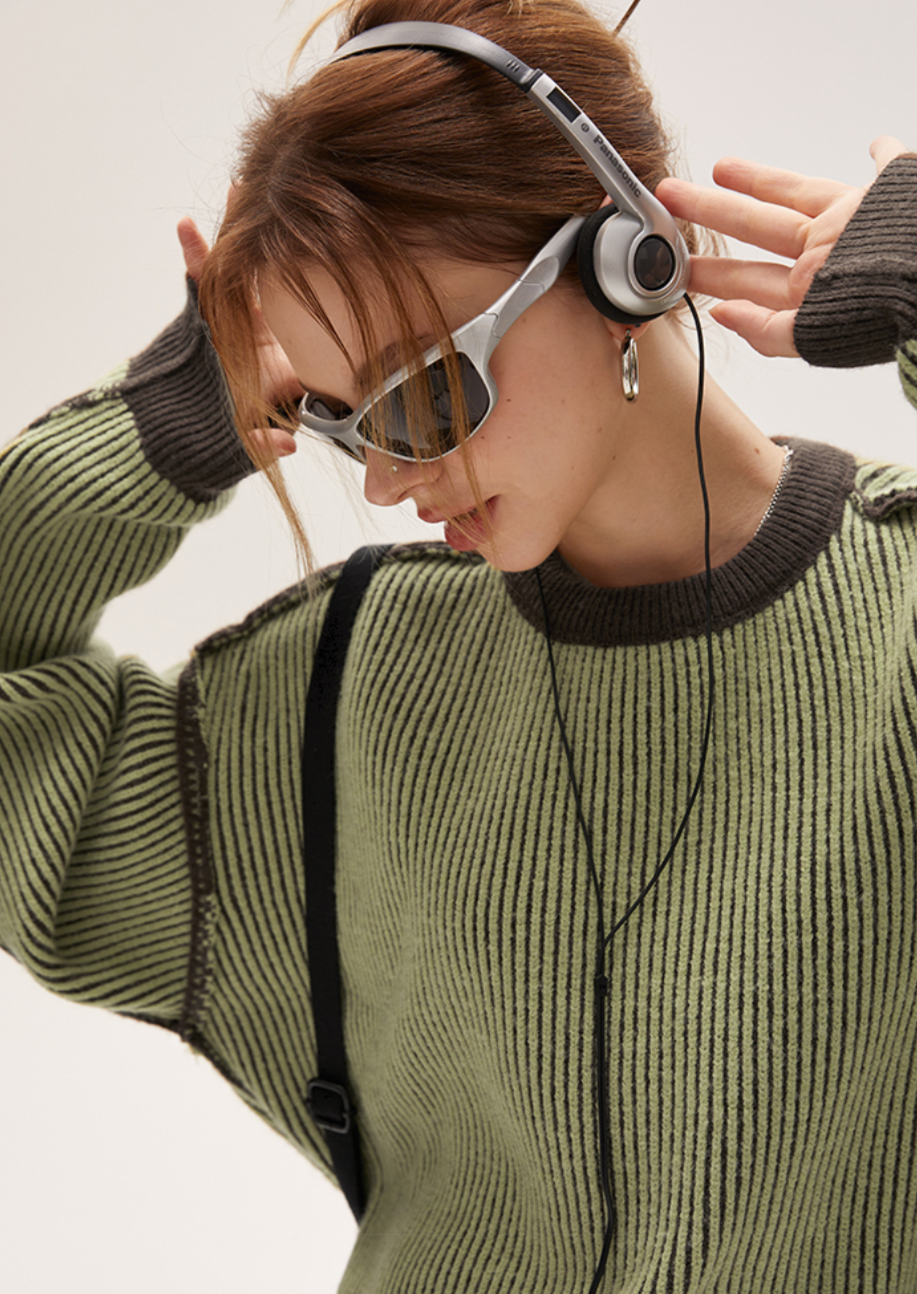 I’M ONE Reversible Color Sweater