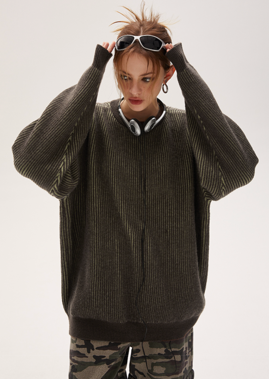 I’M ONE Reversible Color Sweater