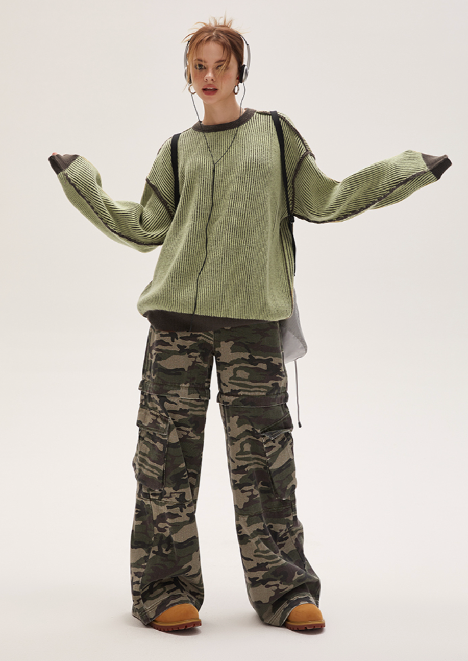 I’M ONE Reversible Color Sweater