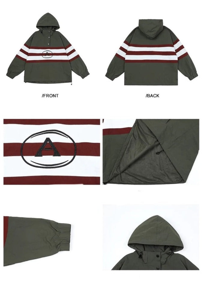 EZEK&STUDIO Pullover Nylon Hoodie