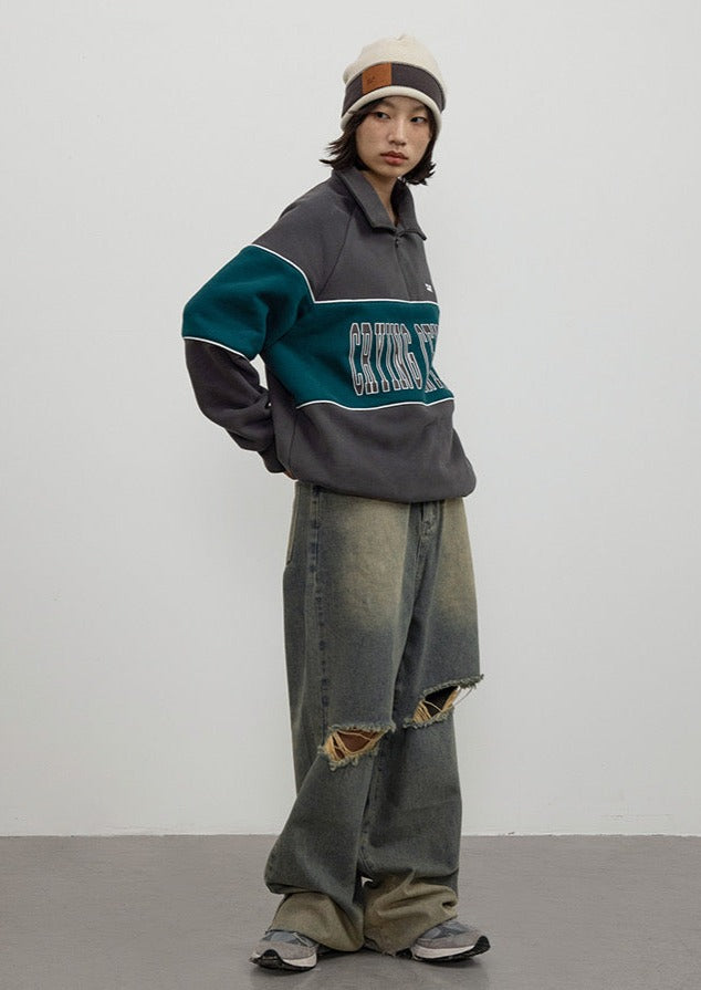 CRYING CENTER Retro Sports Pullover
