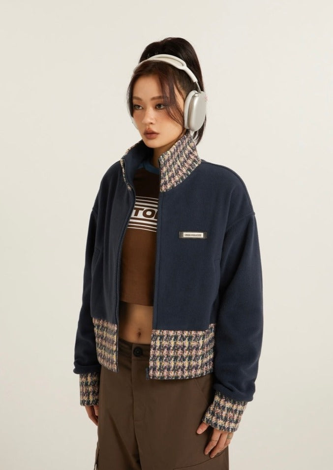 EZEK&STUDIO American Retro Stitch Short Jacket