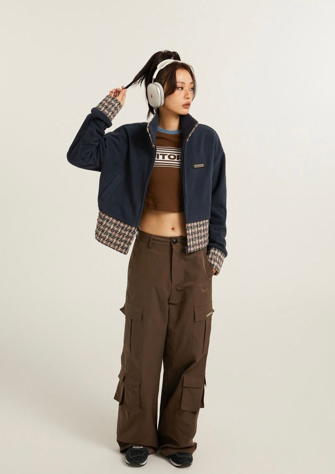 EZEK&STUDIO American Retro Stitch Short Jacket