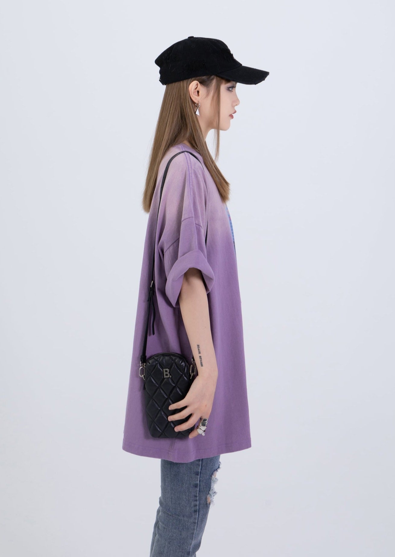 EZEK&STUDIO Washed Color Print Tee