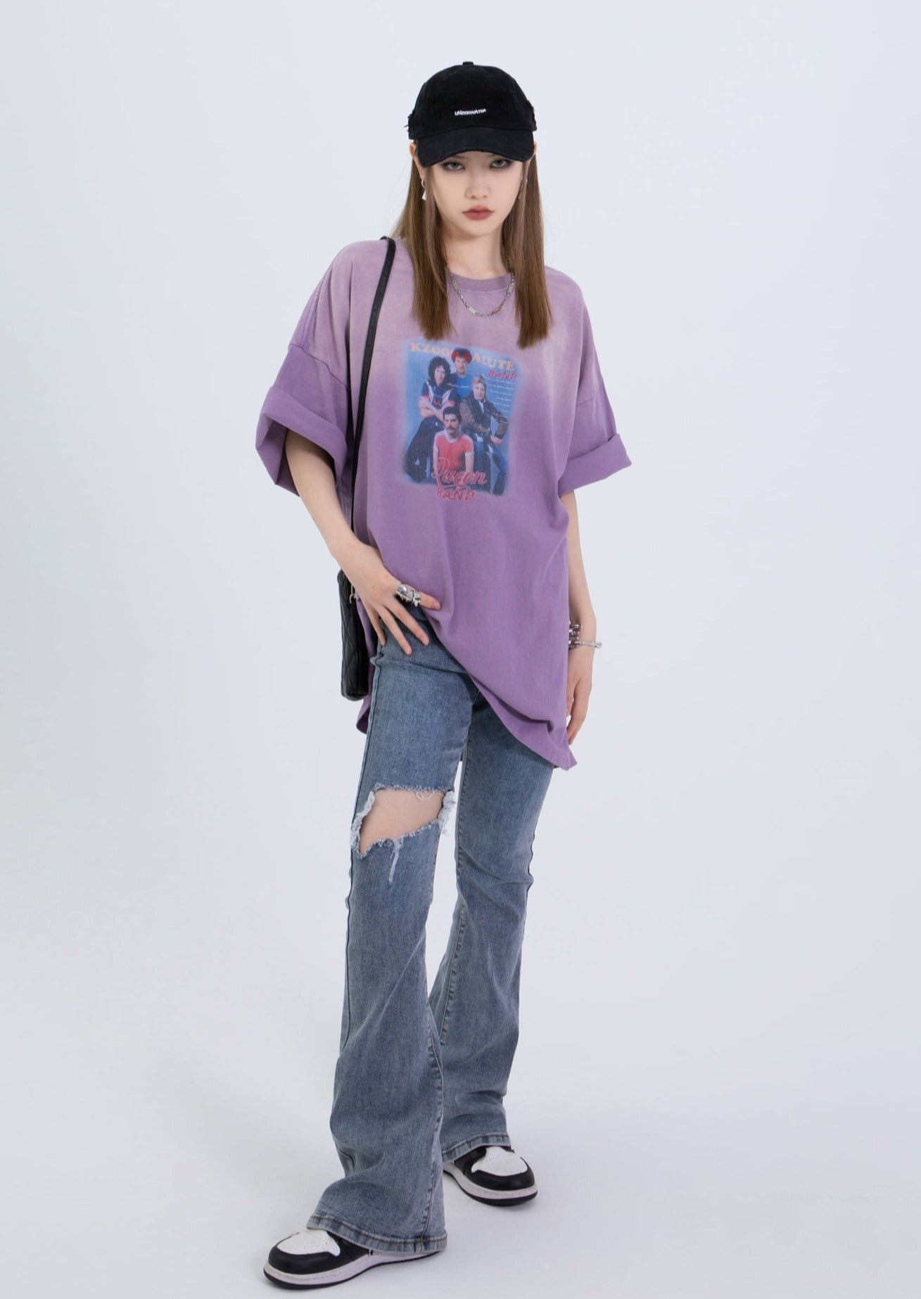 EZEK&STUDIO Washed Color Print Tee