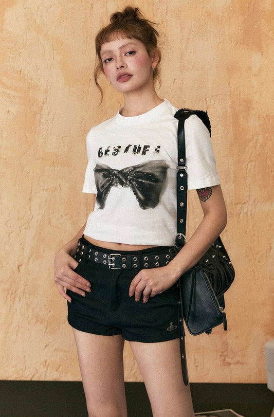 EZEK&STUDIO Black denim shorts