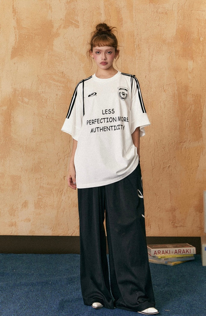 EZEK&STUDIO 2024新作モデル レタープリント ラウンドネック 半袖 Tシャツ