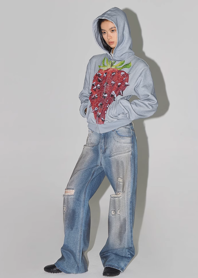 トップス CONP 23AW Punk Strawberries Hoodie M CONP Punk Strawberries Hoodie – Endless