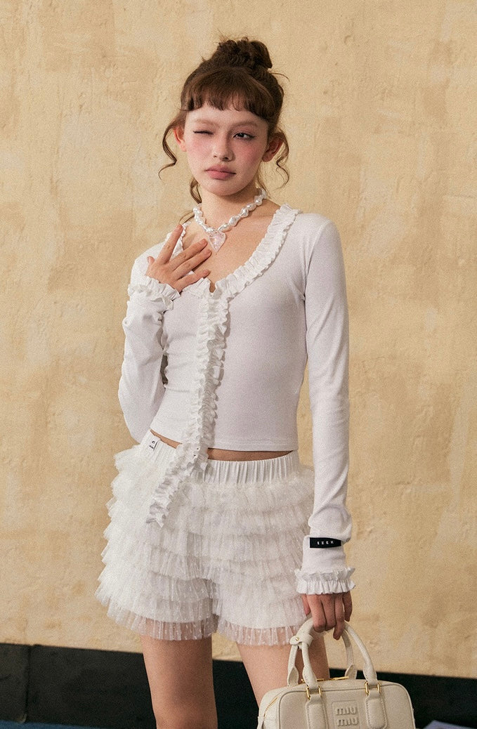 EZEK&STUDIO Short French niche top