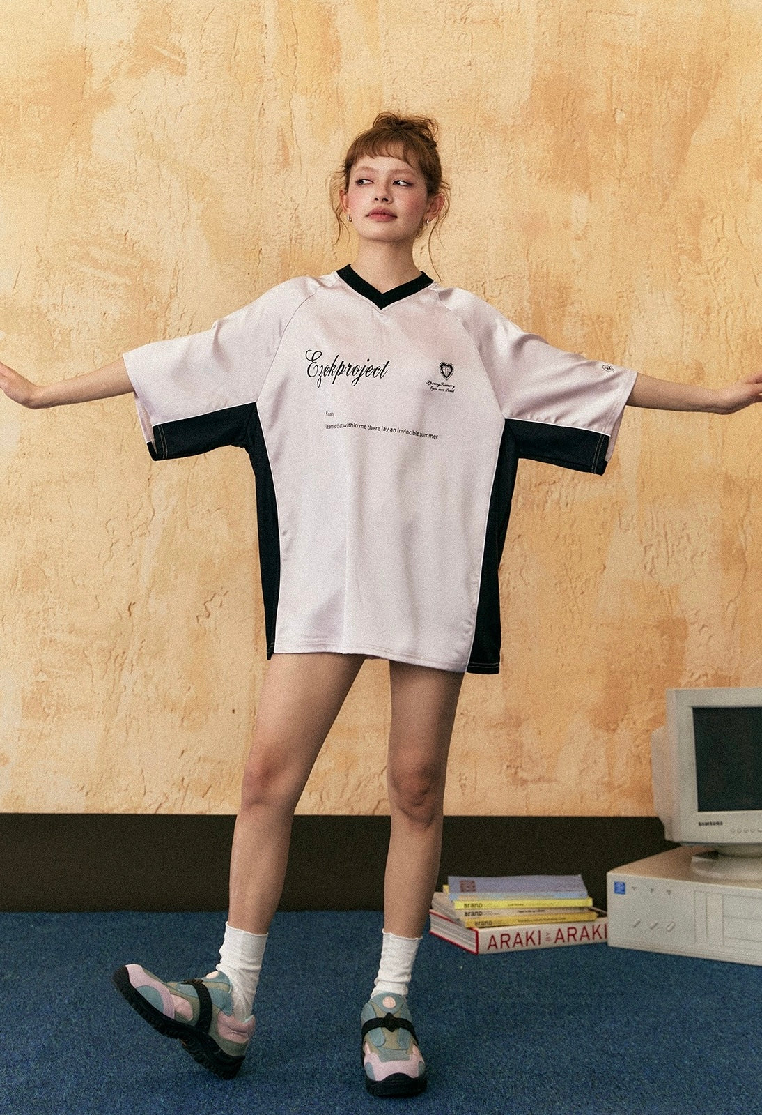 EZEK&STUDIO Casual loose short sleeve T-shirt