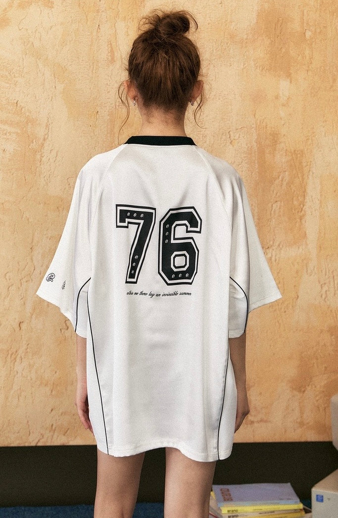 EZEK&STUDIO Casual loose short sleeve T-shirt