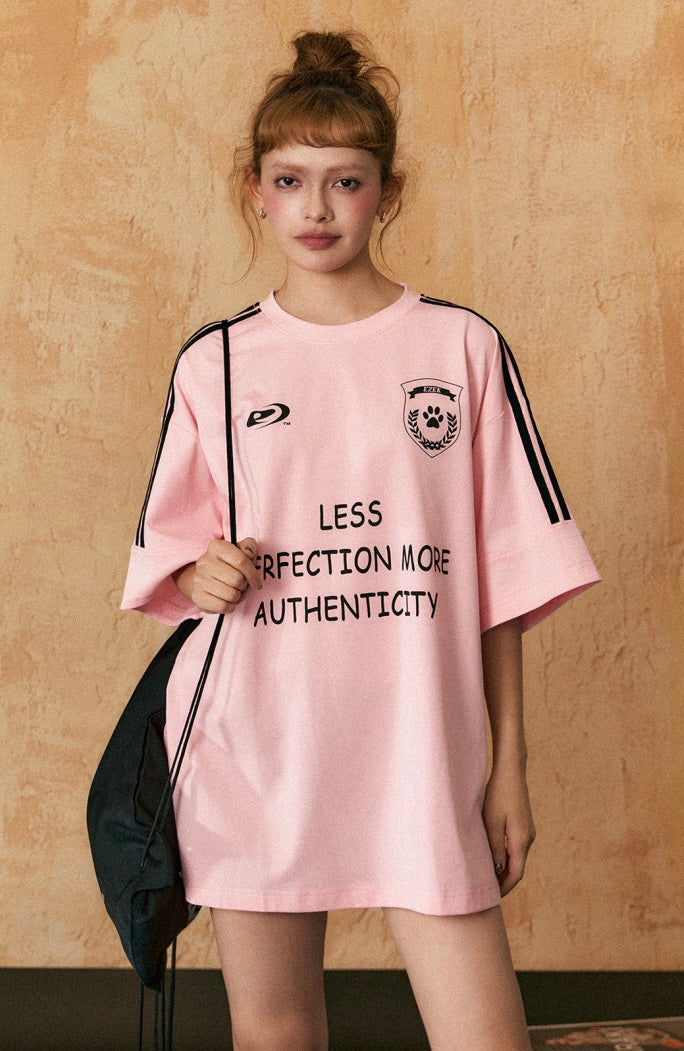 EZEK&STUDIO 2024新作モデル レタープリント ラウンドネック 半袖 Tシャツ