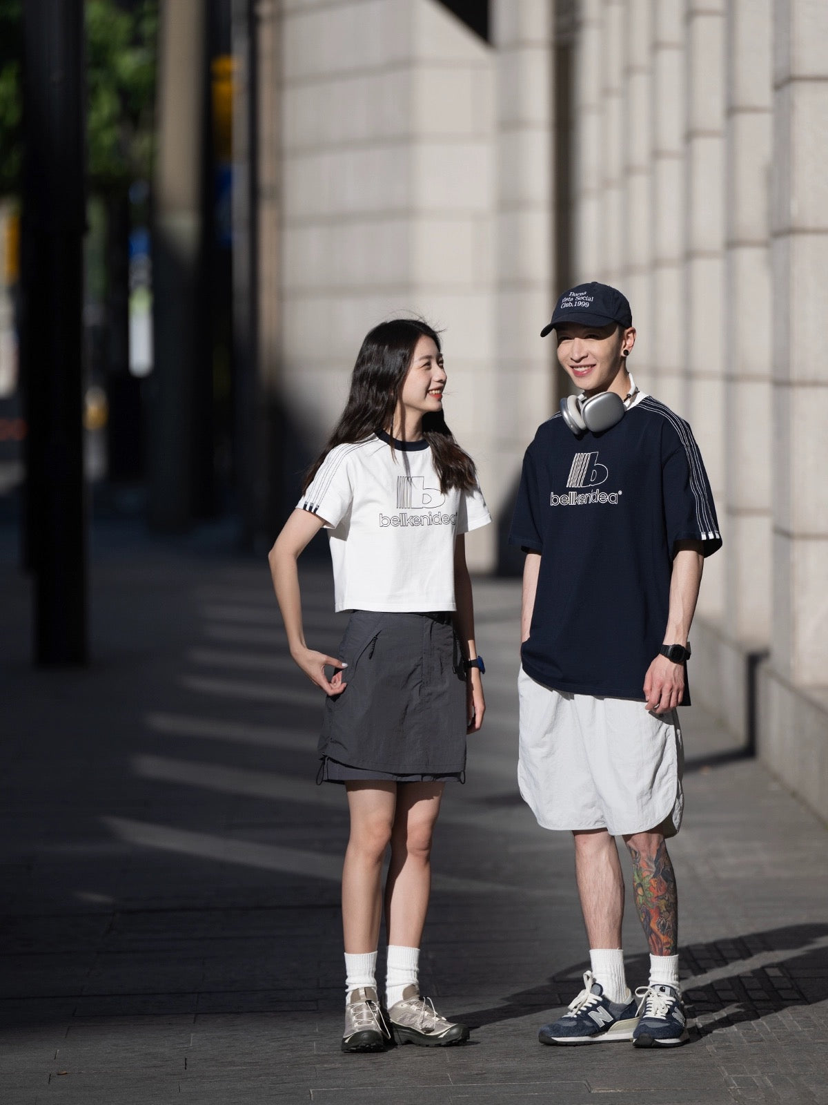 ショルダーラウンドネック 半袖Tシャツ