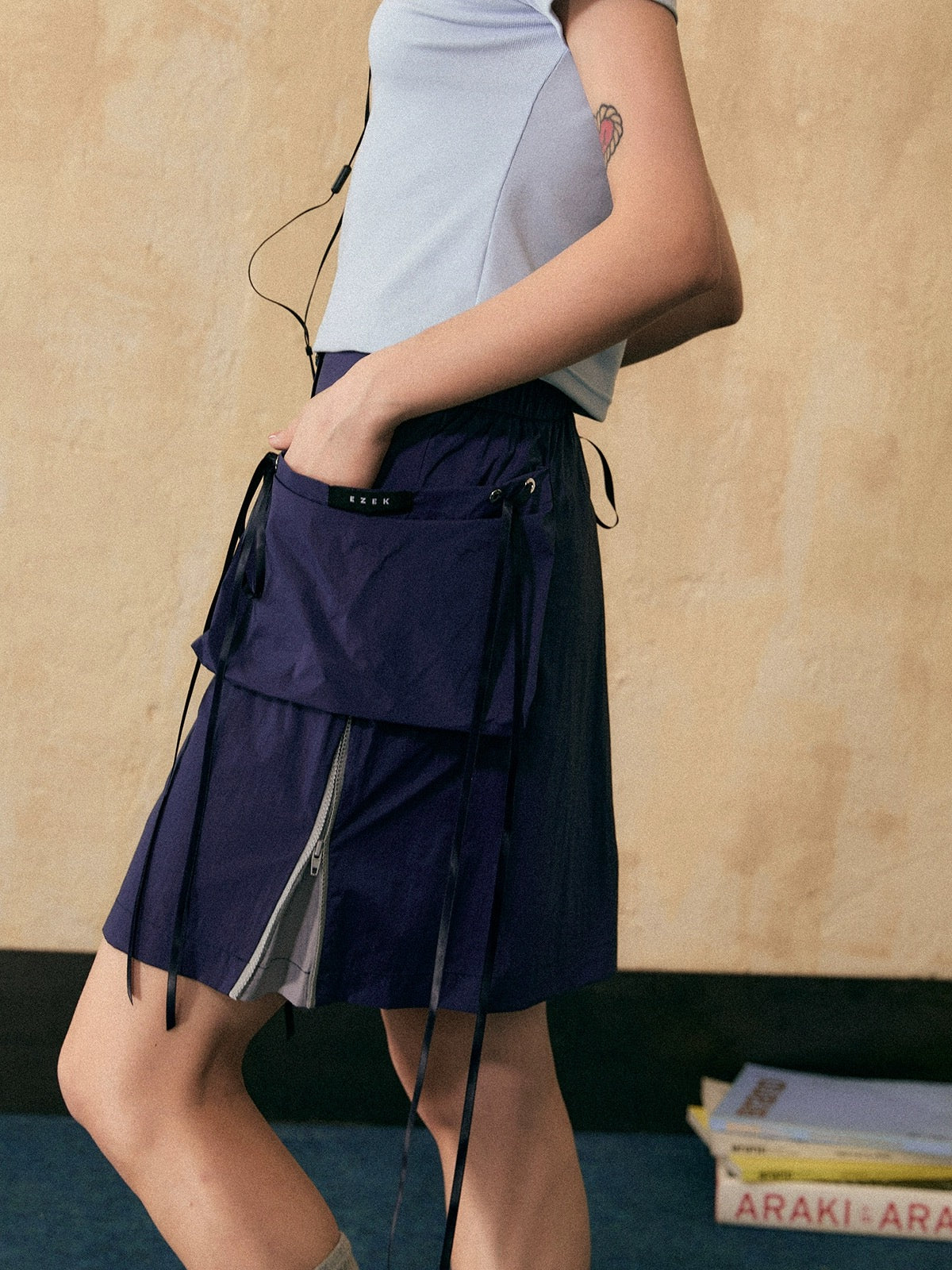 EZEK&STUDIO Strap Work skirt