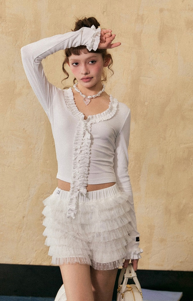 EZEK&STUDIO Short French niche top