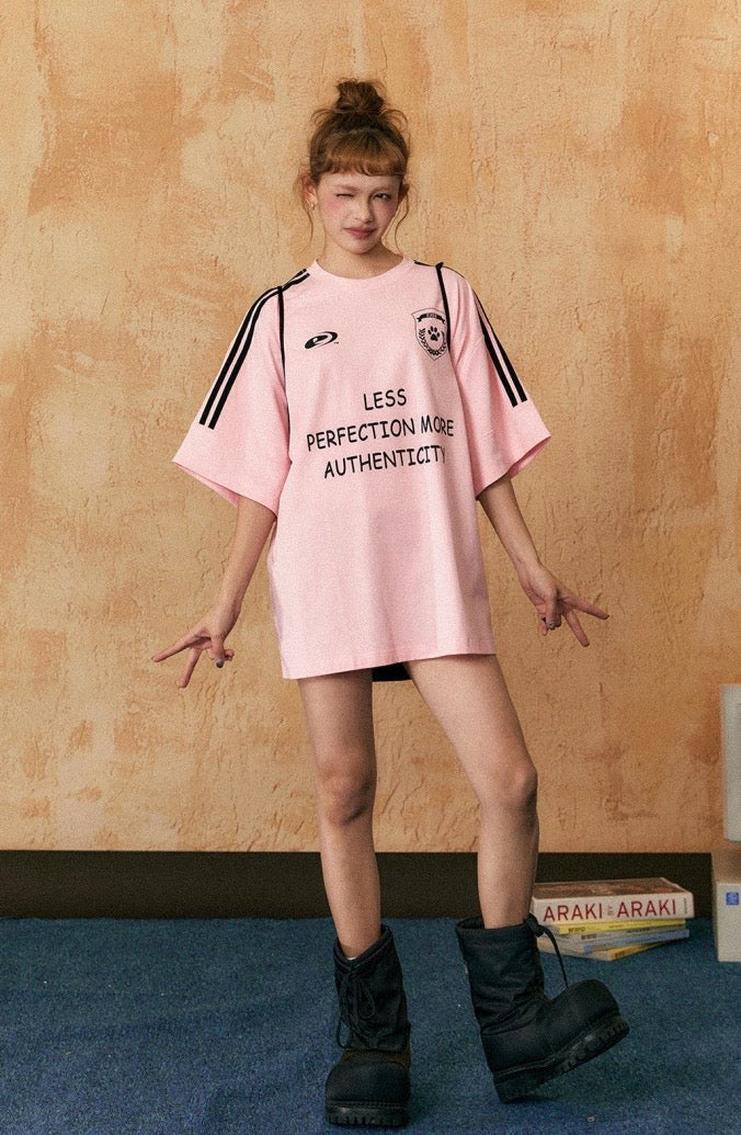EZEK&STUDIO 2024新作モデル レタープリント ラウンドネック 半袖 Tシャツ