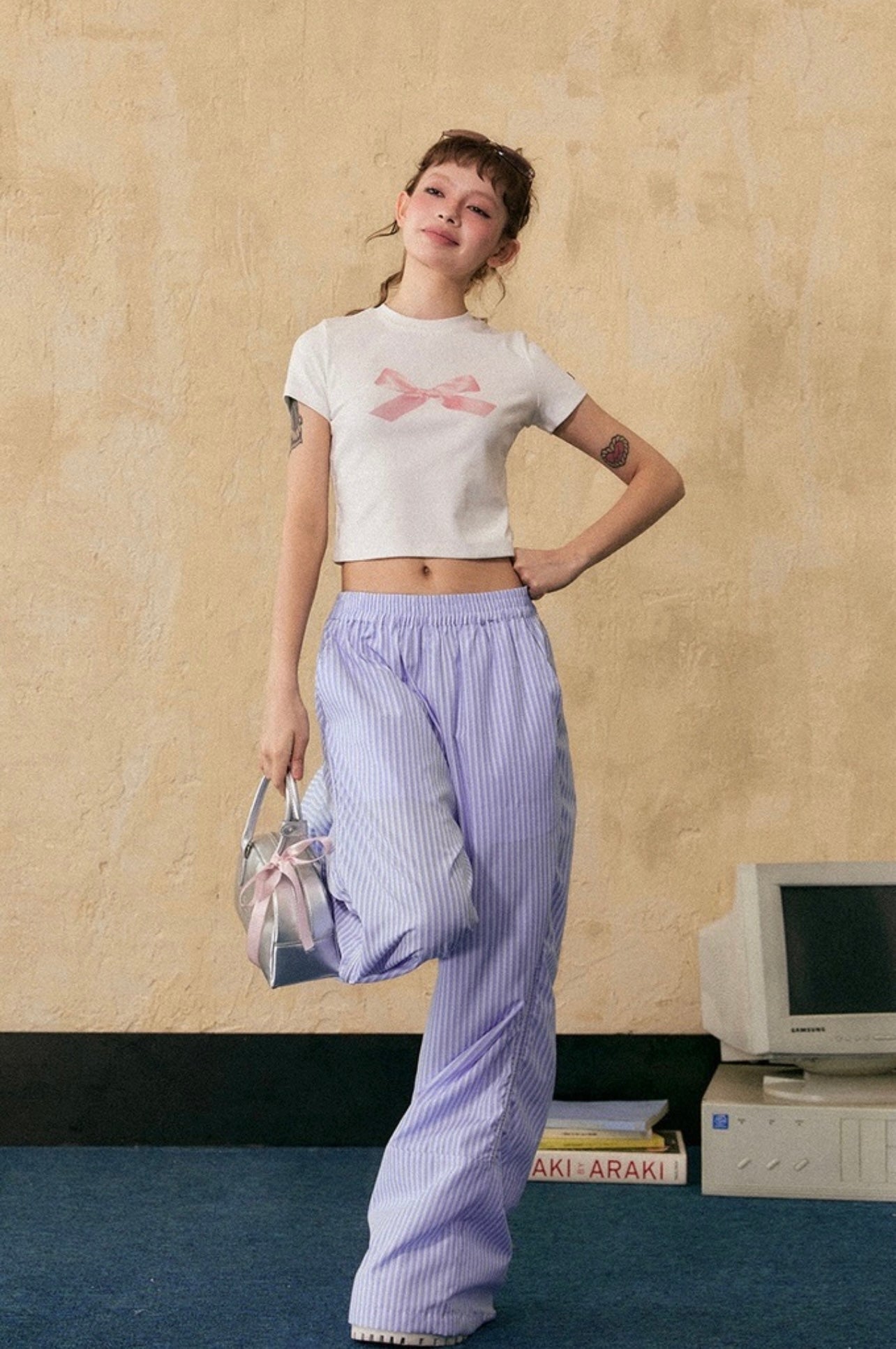 EZEK&STUDIO Slim Loose floor length pants