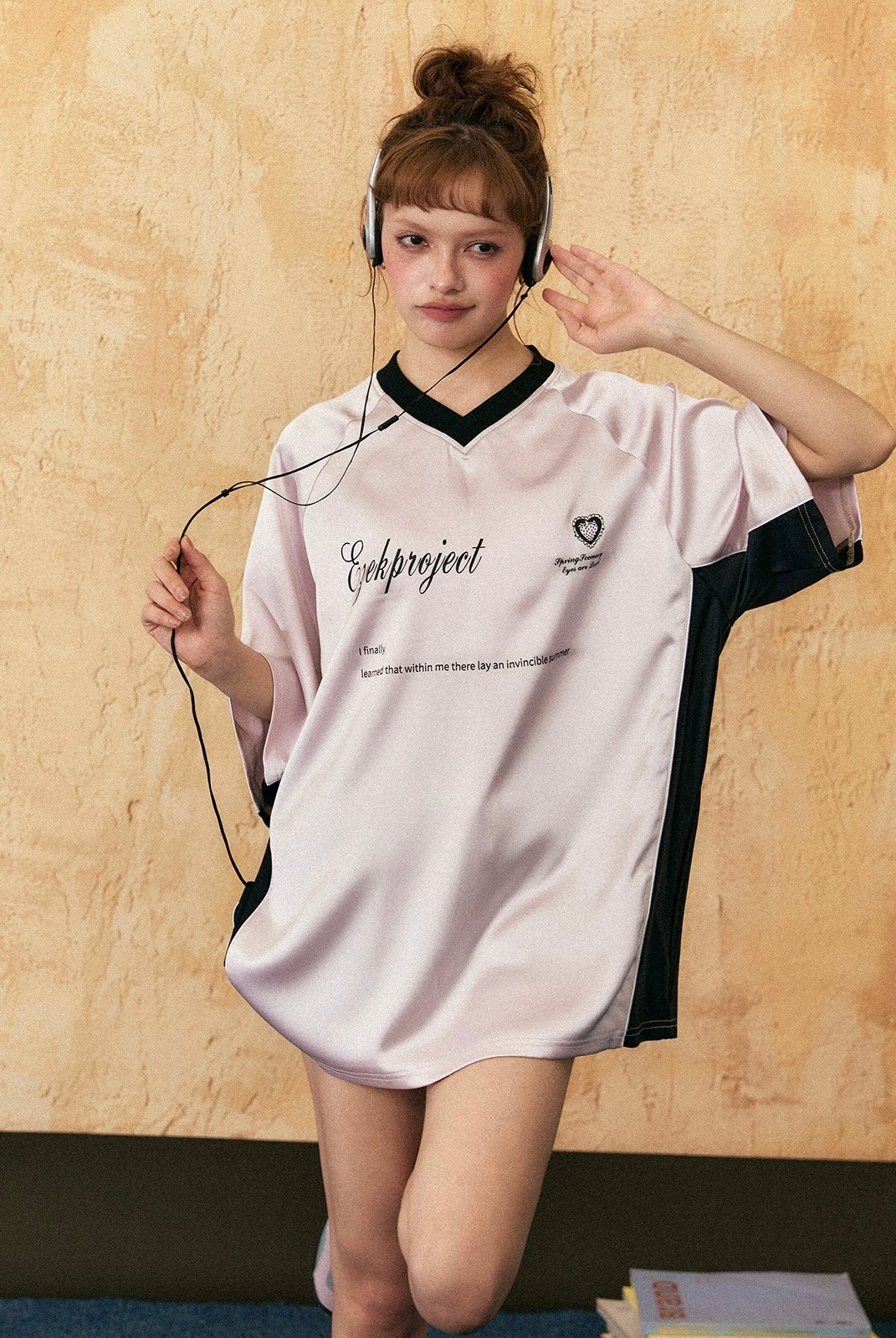 EZEK&STUDIO Casual loose short sleeve T-shirt