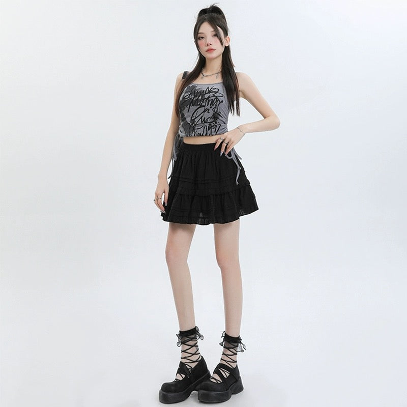 Konggeins Casual high waist skirt