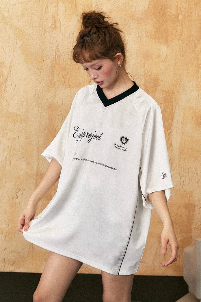 EZEK&STUDIO Casual loose short sleeve T-shirt
