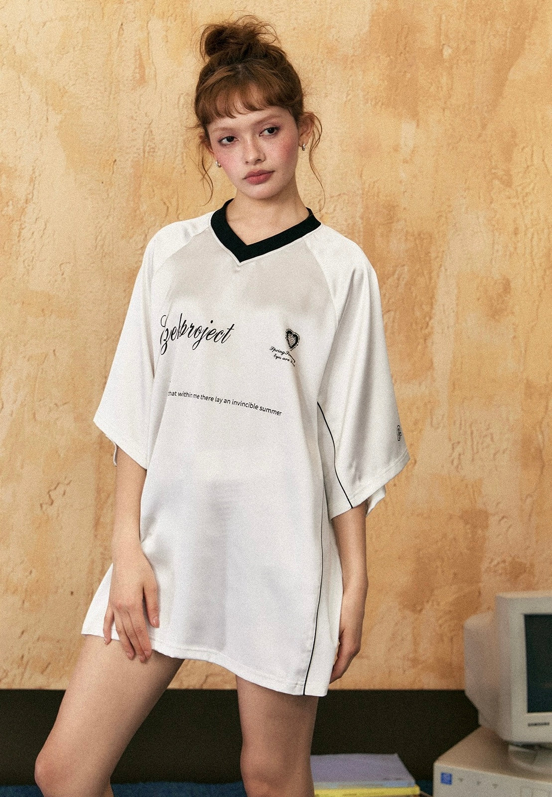EZEK&STUDIO Casual loose short sleeve T-shirt