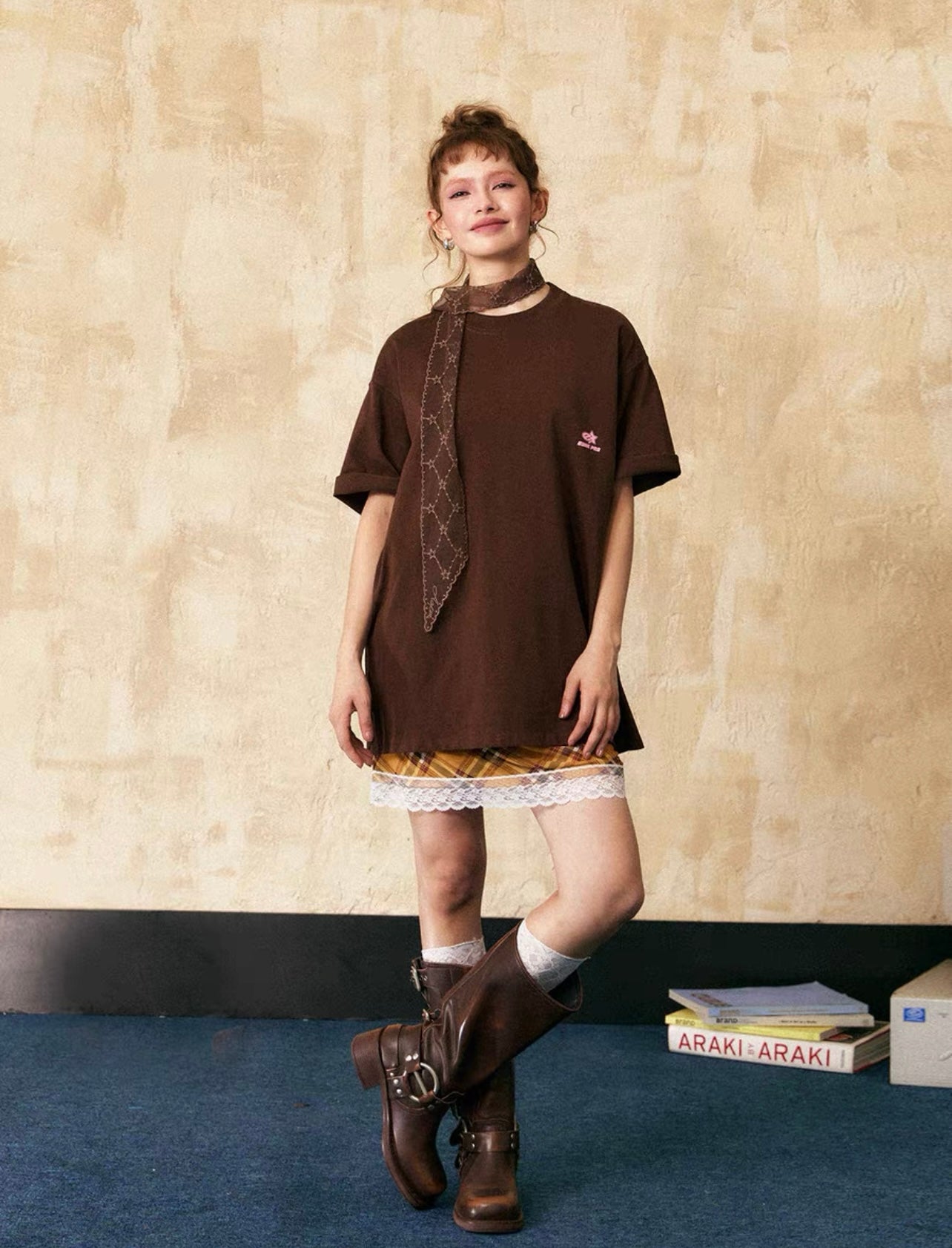 EZEK&STUDIO American Retro High Street Short Sleeve T-Shirt