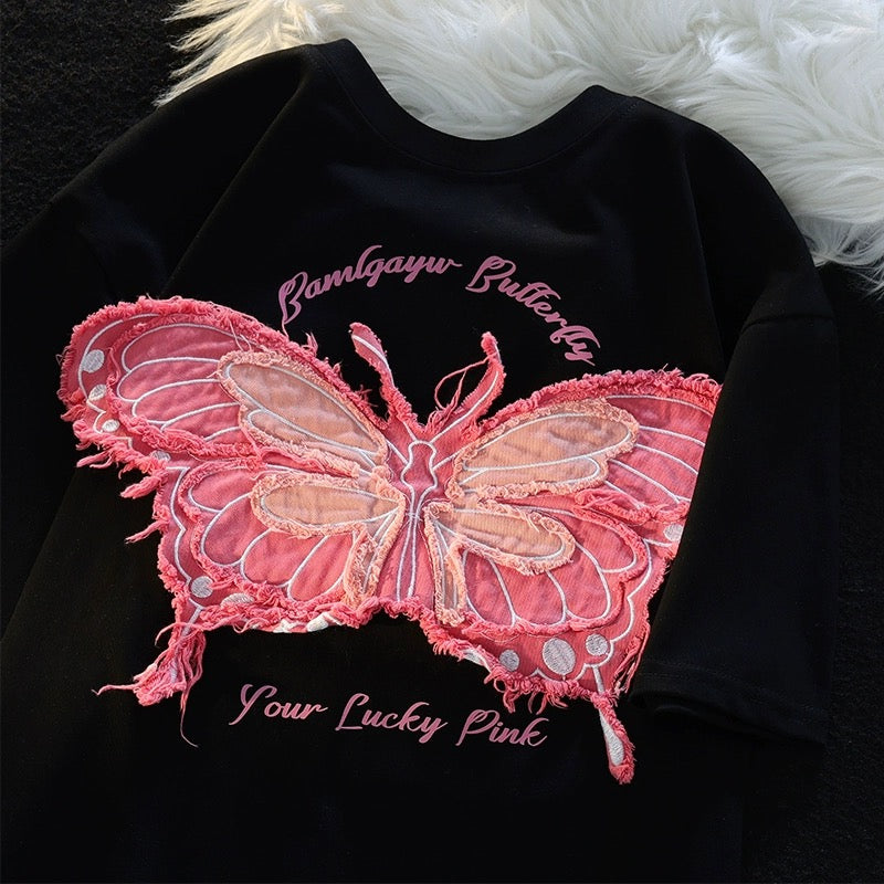 Konggeins Butterfly short sleeve T-shirt