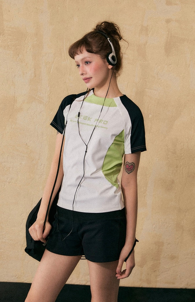 EZEK&STUDIO American Street slim top short sleeve