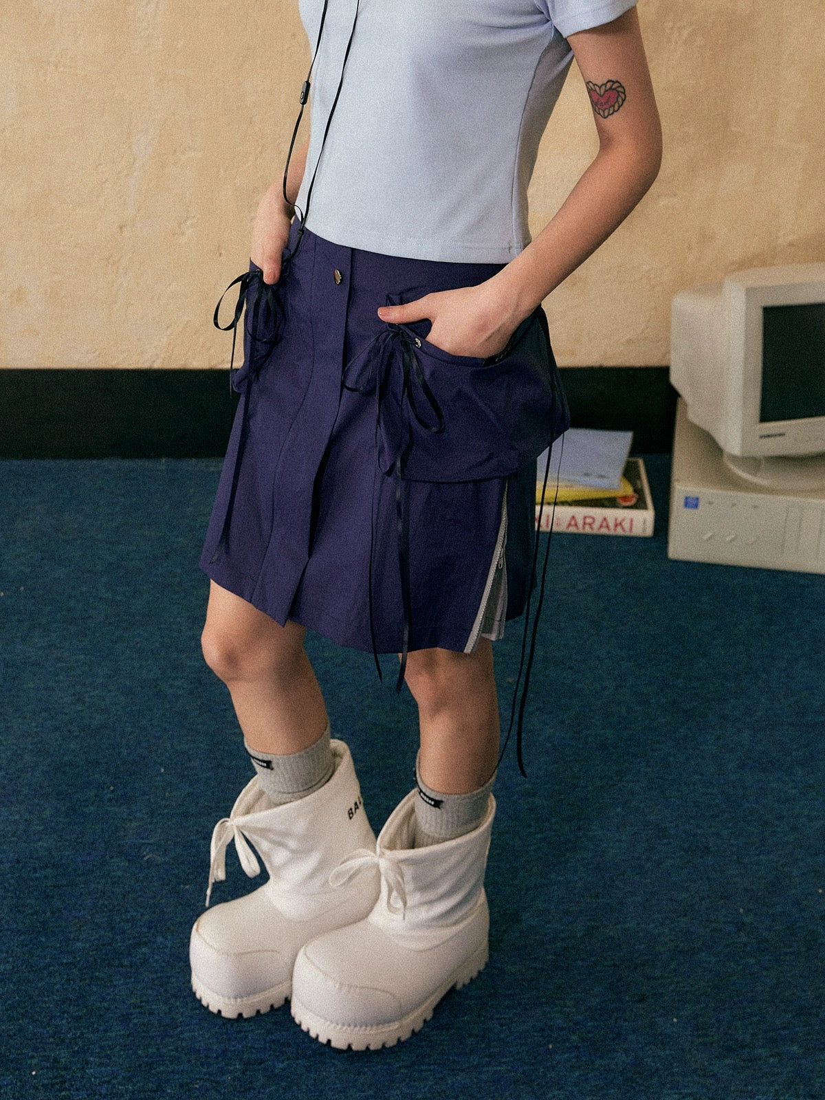 EZEK&STUDIO Strap Work skirt