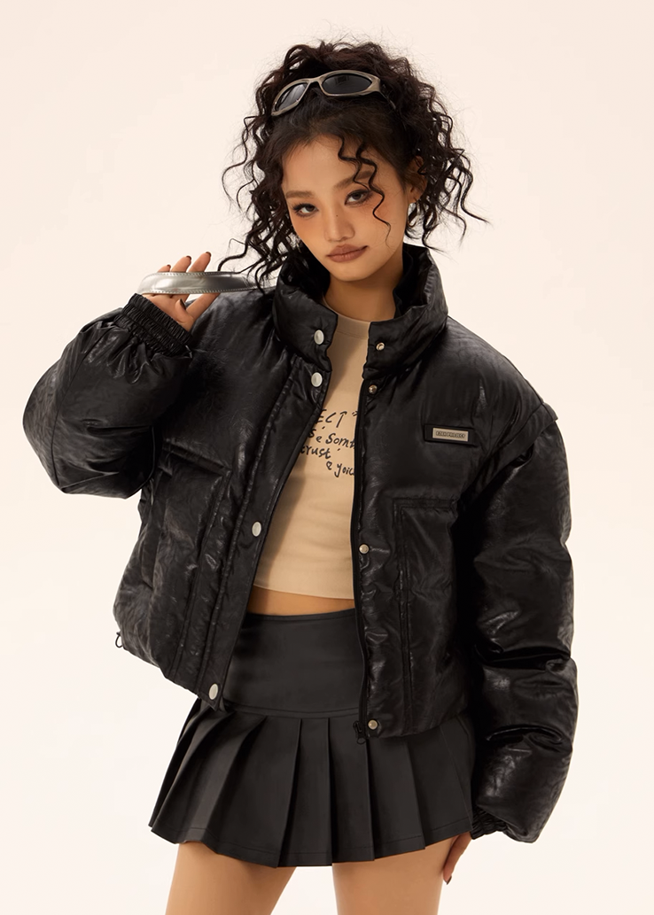 EZEK&STUDIO Removable Loose Down Jacket