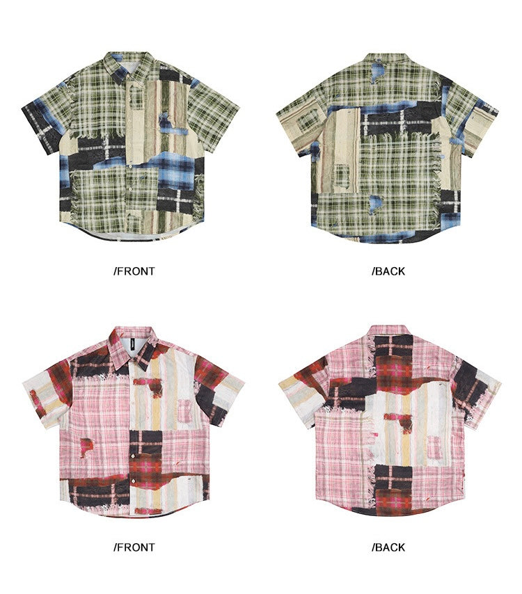 EZEK&STUDIO Niche high-end loose short sleeve shirt