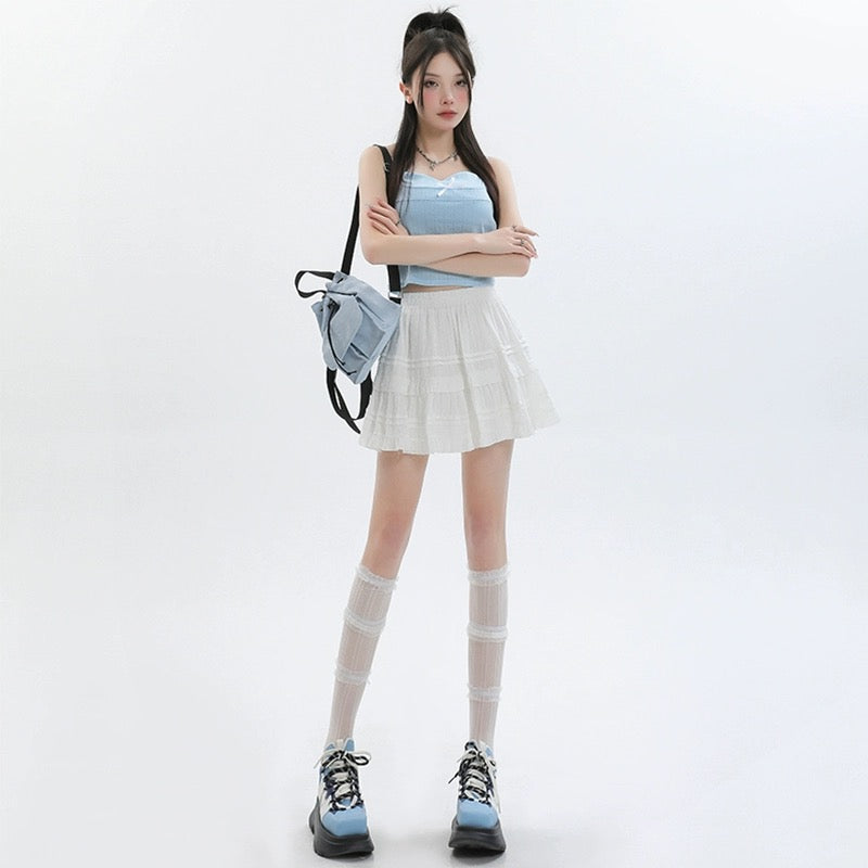 Konggeins Casual high waist skirt