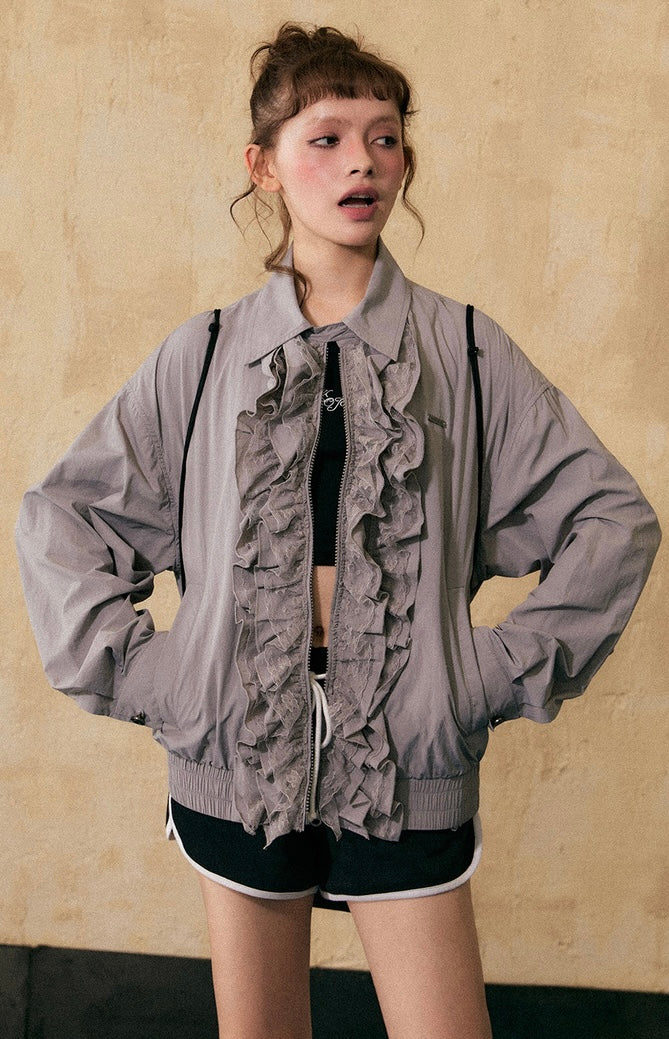 EZEK&STUDIO Sun Protection Clothing lace top