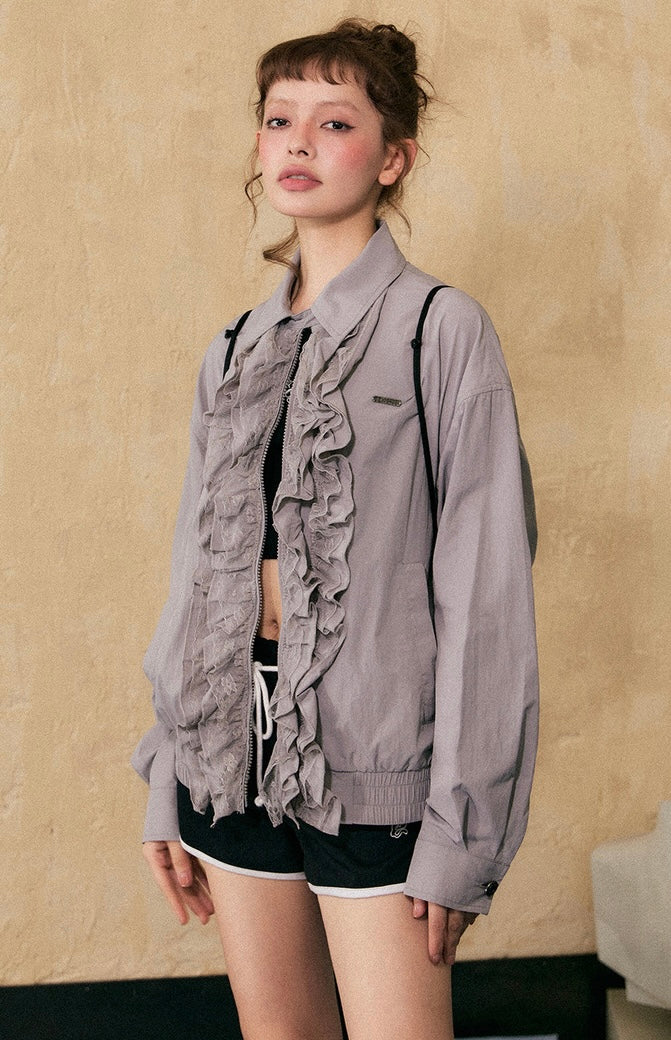 EZEK&STUDIO Sun Protection Clothing lace top