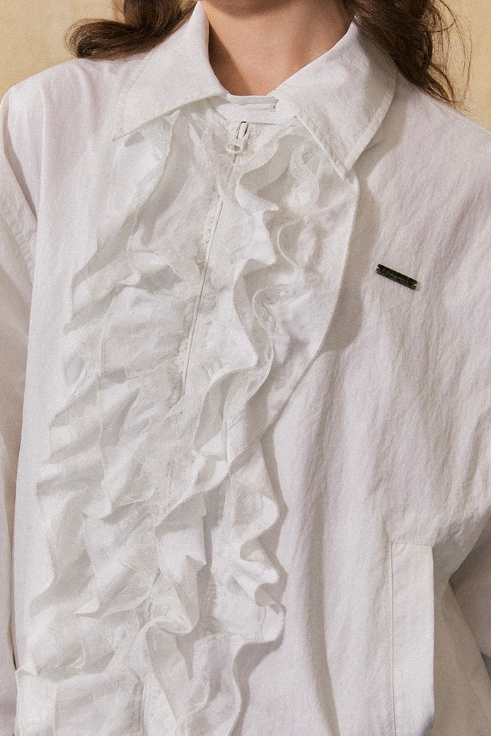 EZEK&STUDIO Sun Protection Clothing lace top