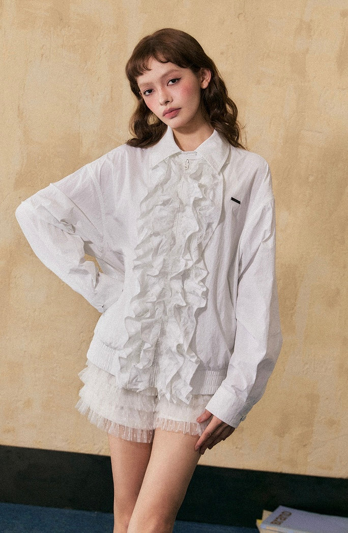 EZEK&STUDIO Sun Protection Clothing lace top