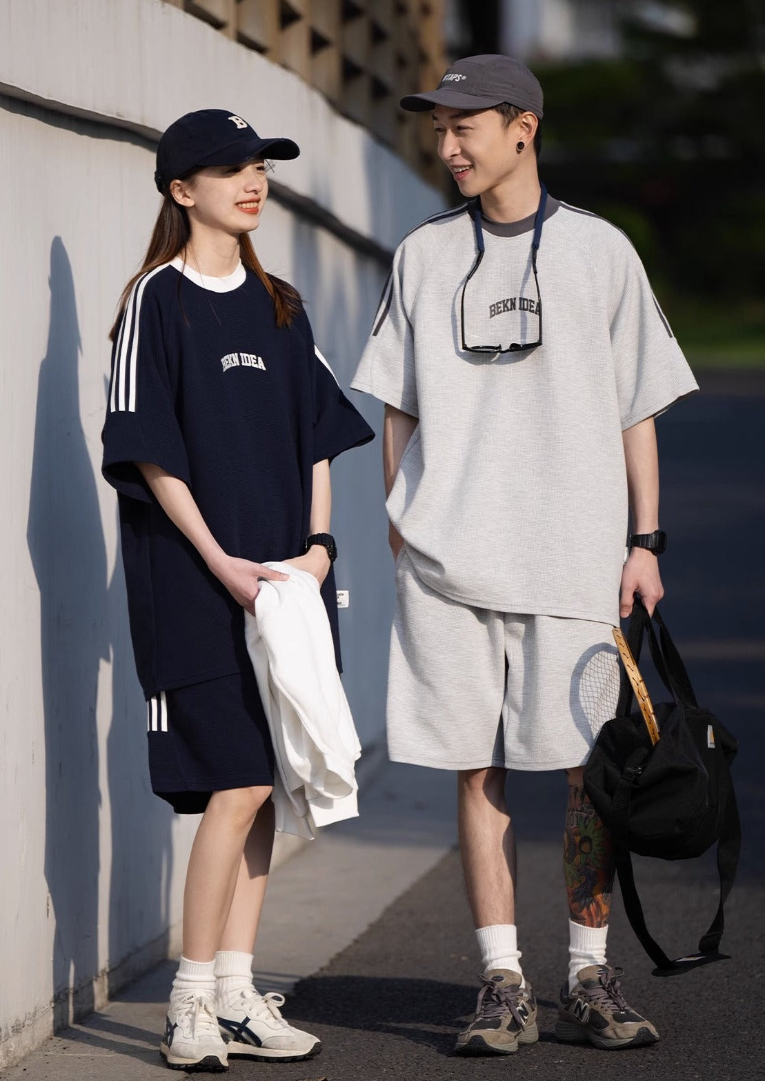 BELLKENIDE Three Lines Casual Sports Shorts
