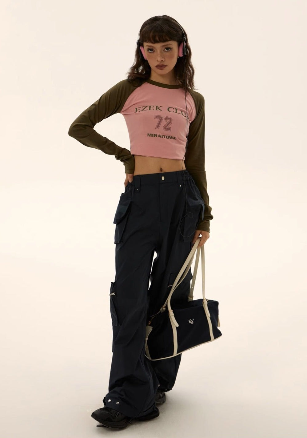 EZEK&STUDIO Spicy Tide Long-Sleeved T-shirt
