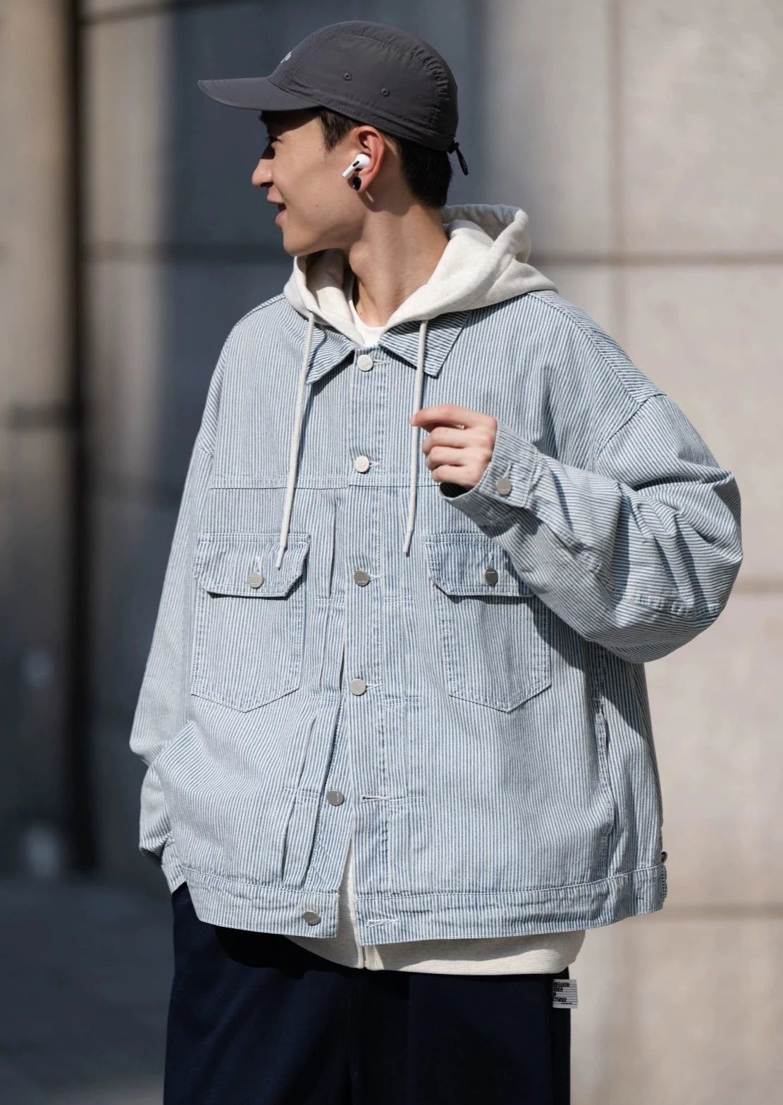 BELLKENIDE Vintage Loose Denim Jacket