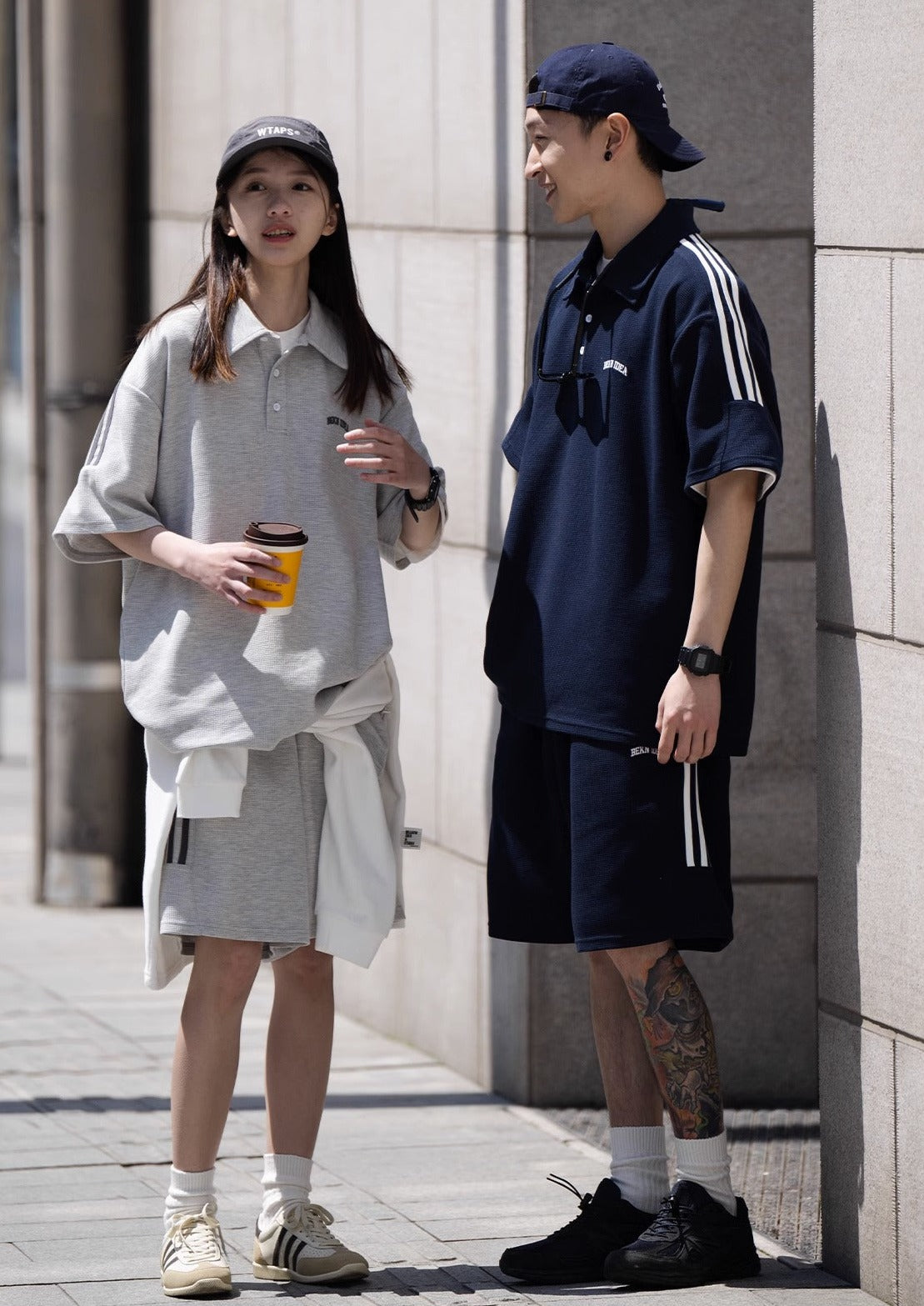 BELLKENIDE Three Lines Casual Sports Shorts