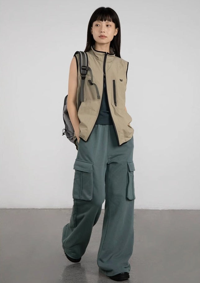 CRYING CENTER Low Waist Work Pocket Pants