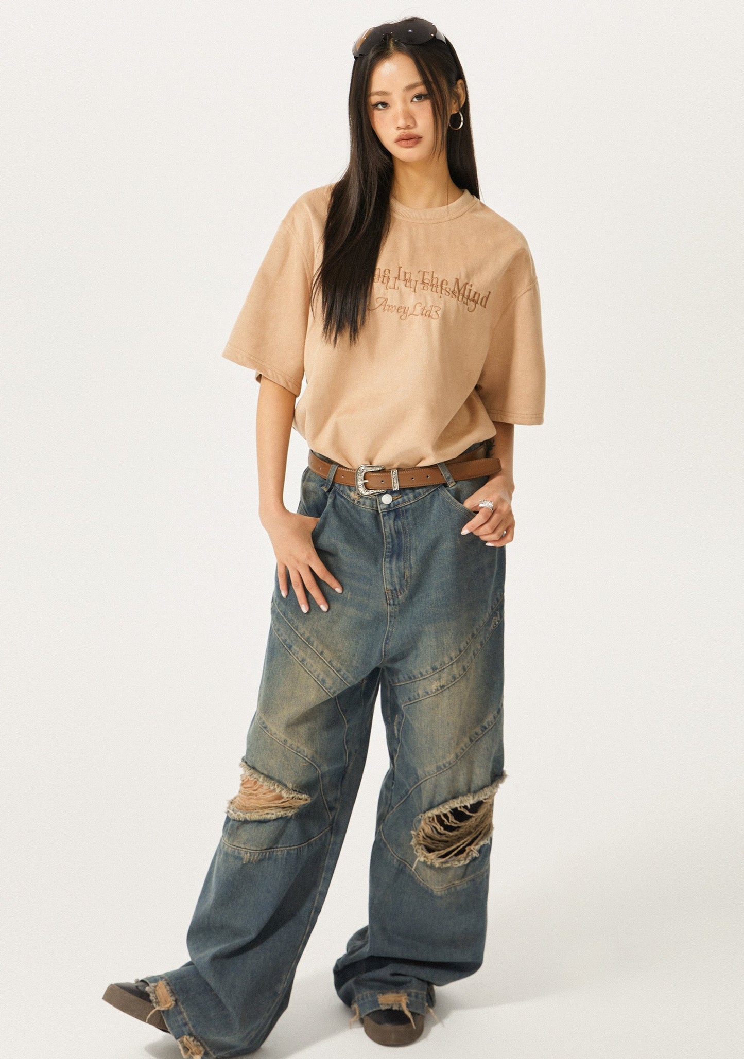 EZEK&STUDIO American Retro Loose T-shirt